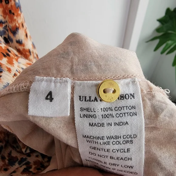 Ulla Johnson Lisette Dress Pearl Floral Wrap Ruffle Midi New With Tag Size 4 - Picture 10 of 10